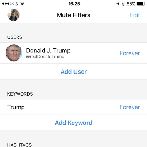 Tweetbot filters